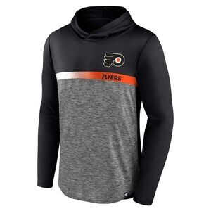 Fanatics Black and Gray Philadelphia Flyers Hoodie - Medium